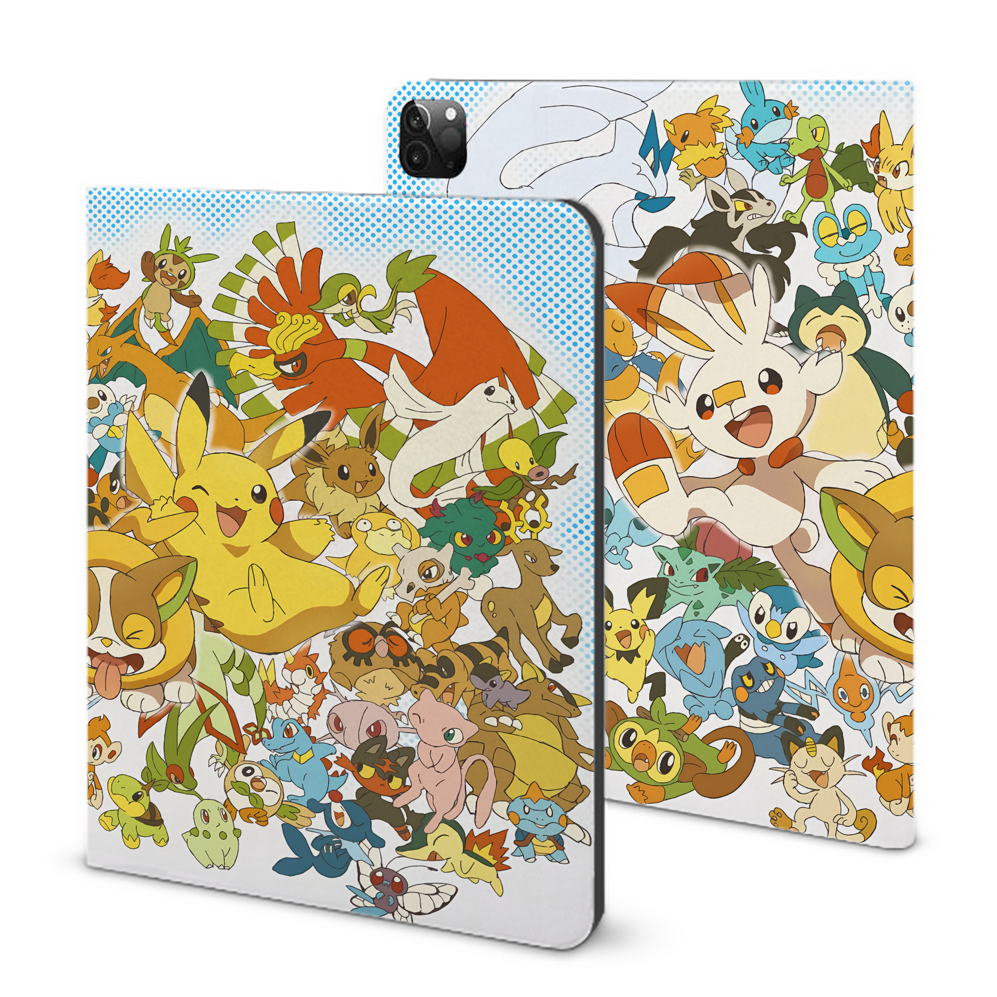 （画像用） ポケットモンスター Pokémon IPadケース ペンホルダー付き ブックスタイルデザイン